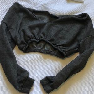 Slouchy crop sweater
